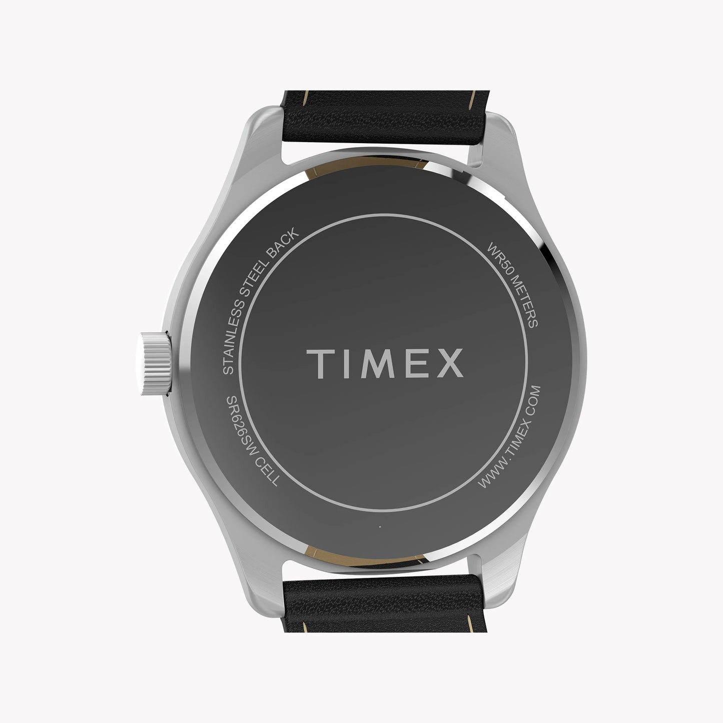 Mens Main Street Silver-Tone Case & Black Strap Watch TW2Y16000 | Stylish Men’s Timepiece