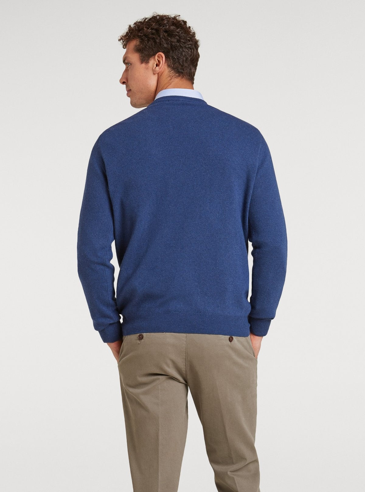 Maglia girocollo in lana e cashmere