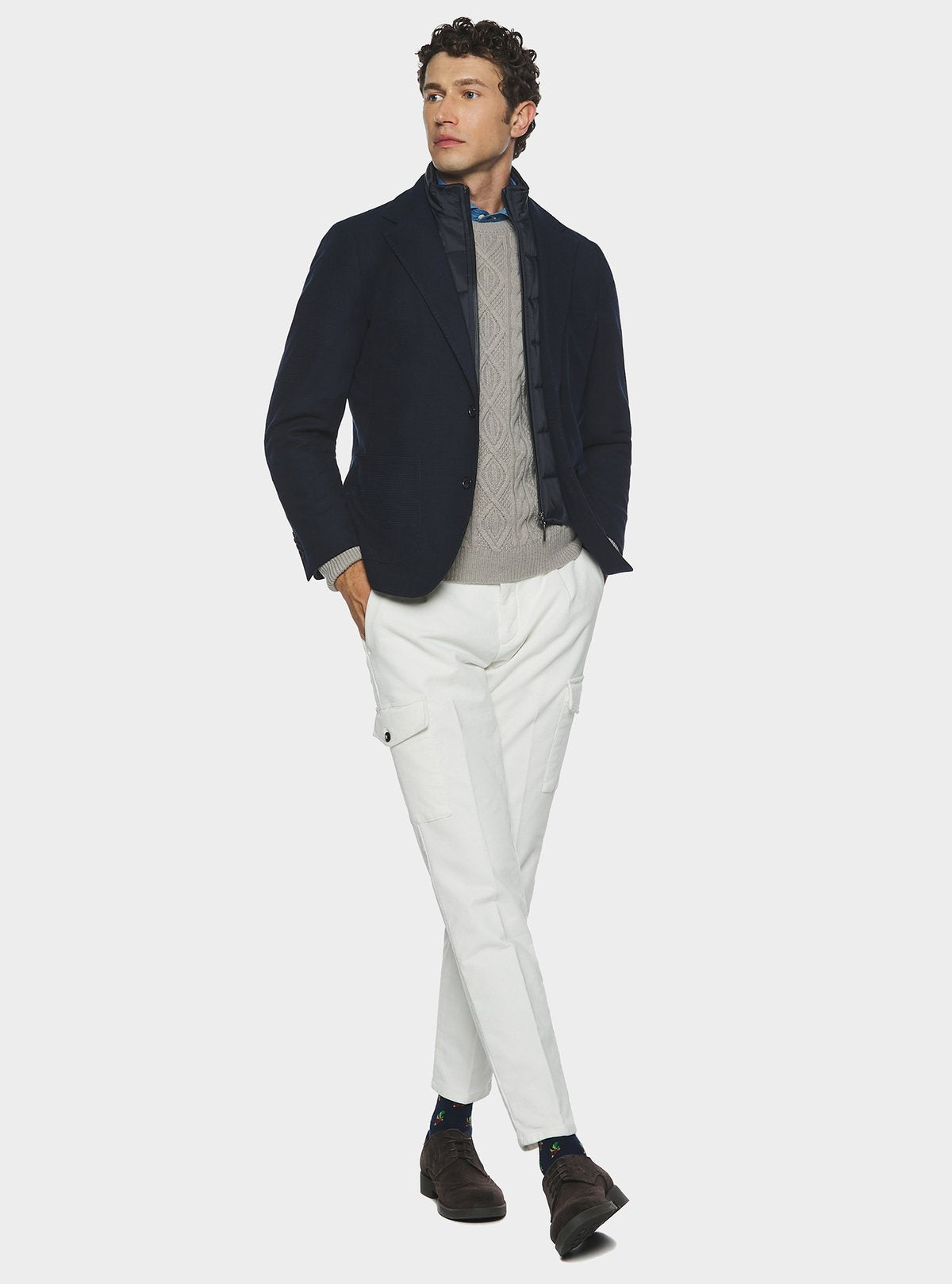 Giacca Jersey con pettorina.