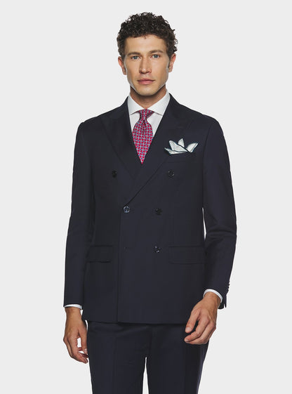 Abito doppiopetto uomo in misto lana comfort