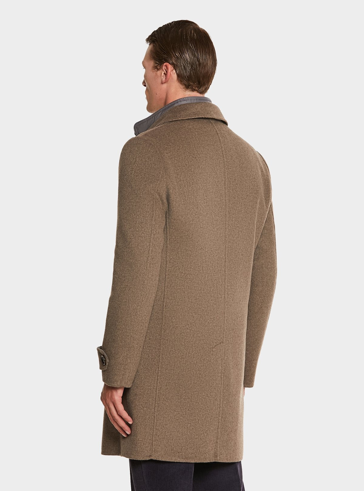 Cappotto con gilet in misto lana e cashmere