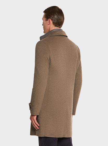 Cappotto con gilet in misto lana e cashmere