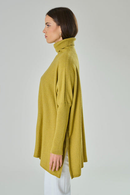 Maglione collo alto in misto cashmere - Amalia
