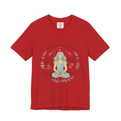 Meditation Woman T-Shirt — Mindfulness Affirmation Tee
