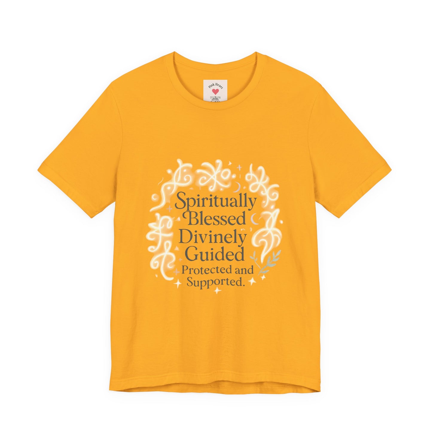 Spiritually Blessed Tee — "Spiritually Blessed, Divinely Guided" Floral Graphic T-Shirt