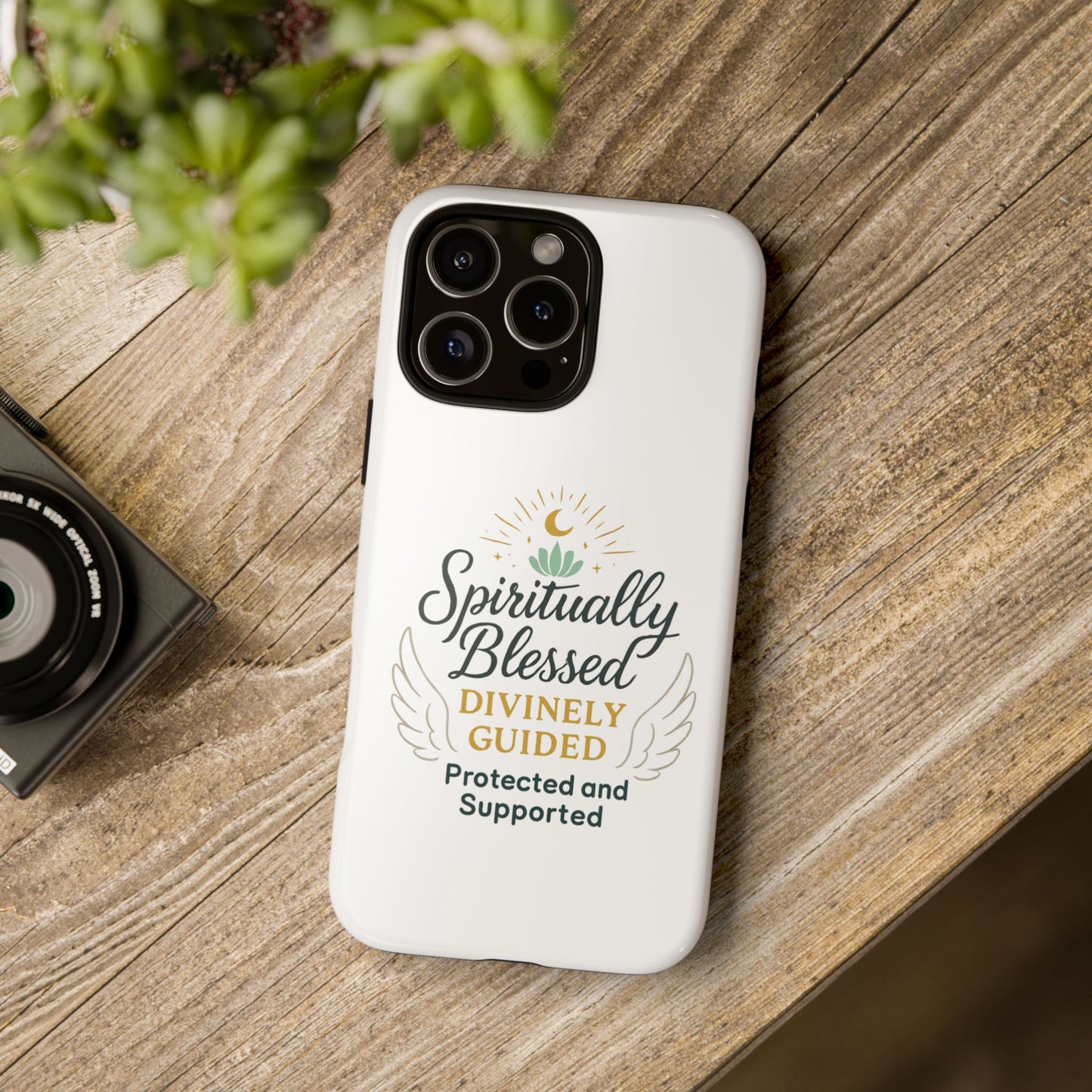 Spiritually Blessed Phone Case — "Divinely Guided, Protected and Supported"
