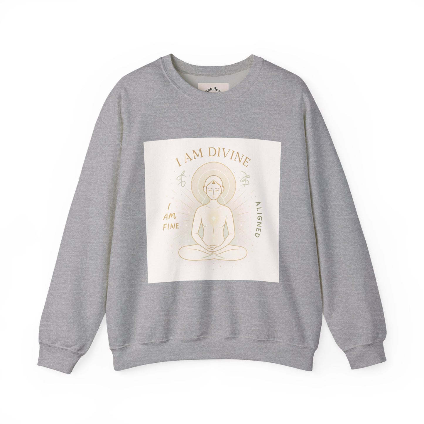 Affirmations Crewneck Sweatshirt - Divine Alignment Positive Mindset