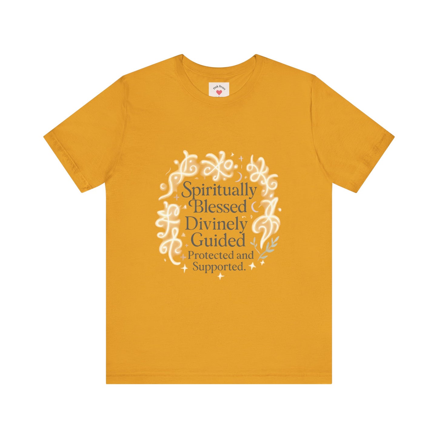 Spiritually Blessed Tee — "Spiritually Blessed, Divinely Guided" Floral Graphic T-Shirt
