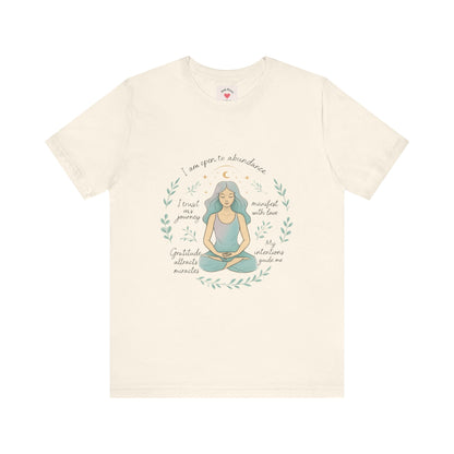 Meditation Woman T-Shirt — Mindfulness Affirmation Tee