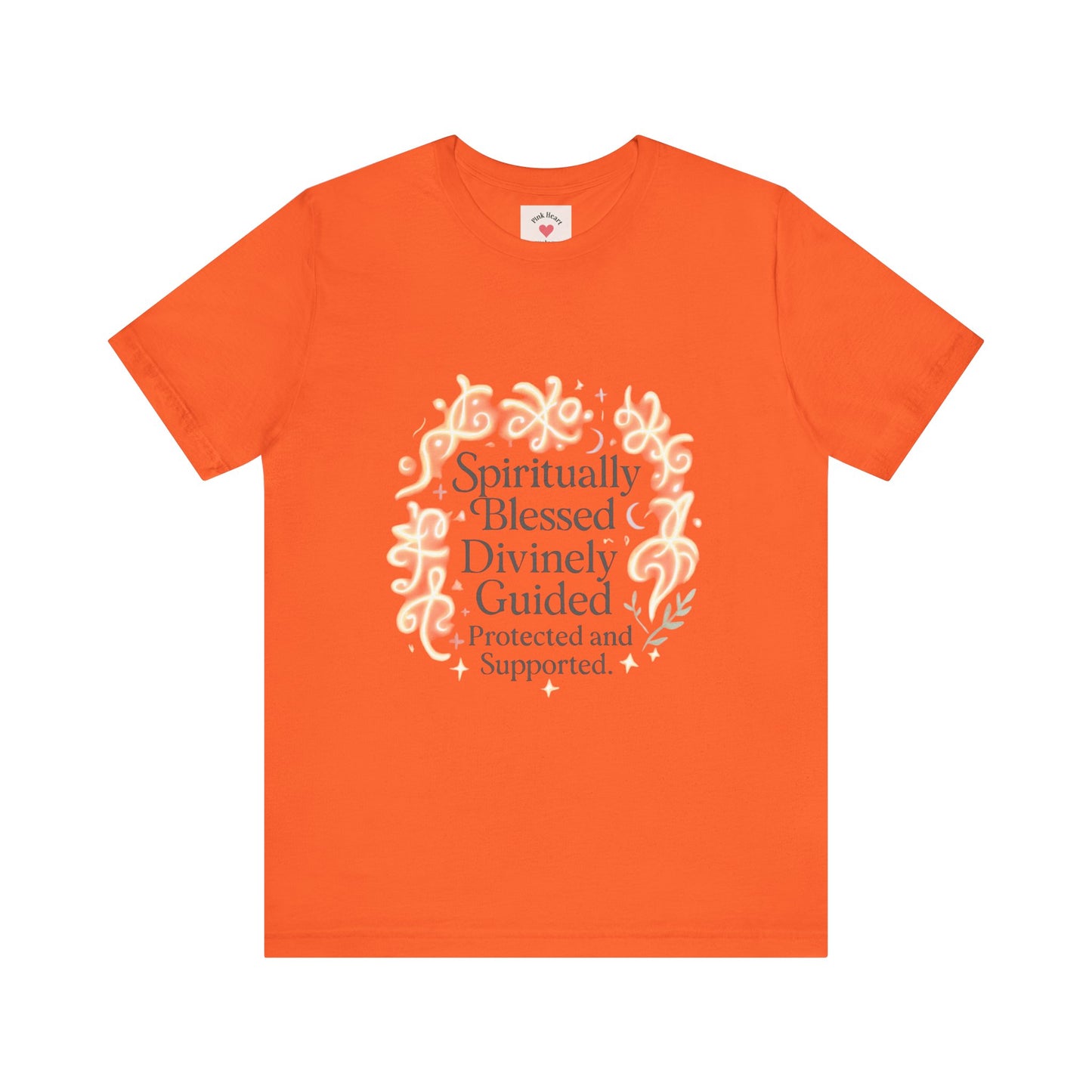 Spiritually Blessed Tee — "Spiritually Blessed, Divinely Guided" Floral Graphic T-Shirt
