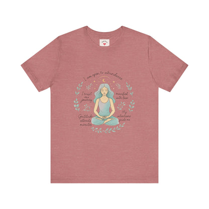 Meditation Woman T-Shirt — Mindfulness Affirmation Tee