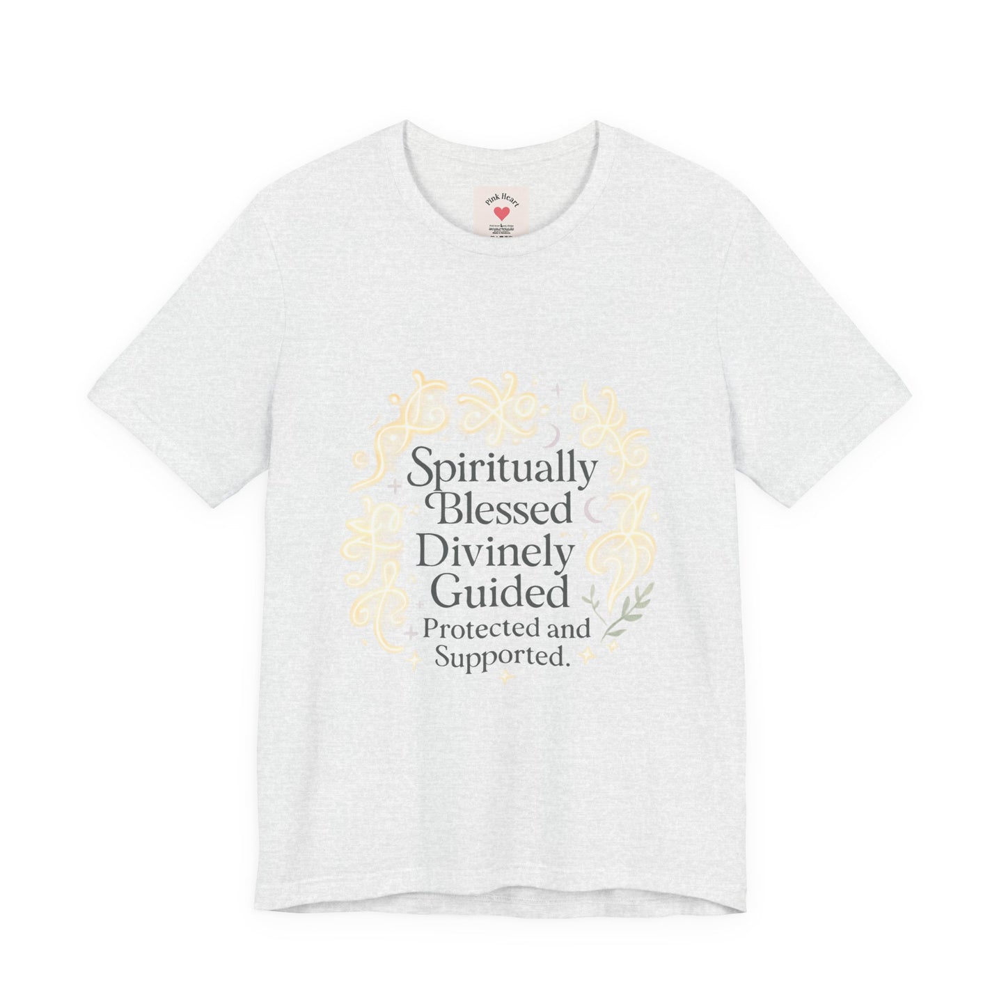 Spiritually Blessed Tee — "Spiritually Blessed, Divinely Guided" Floral Graphic T-Shirt