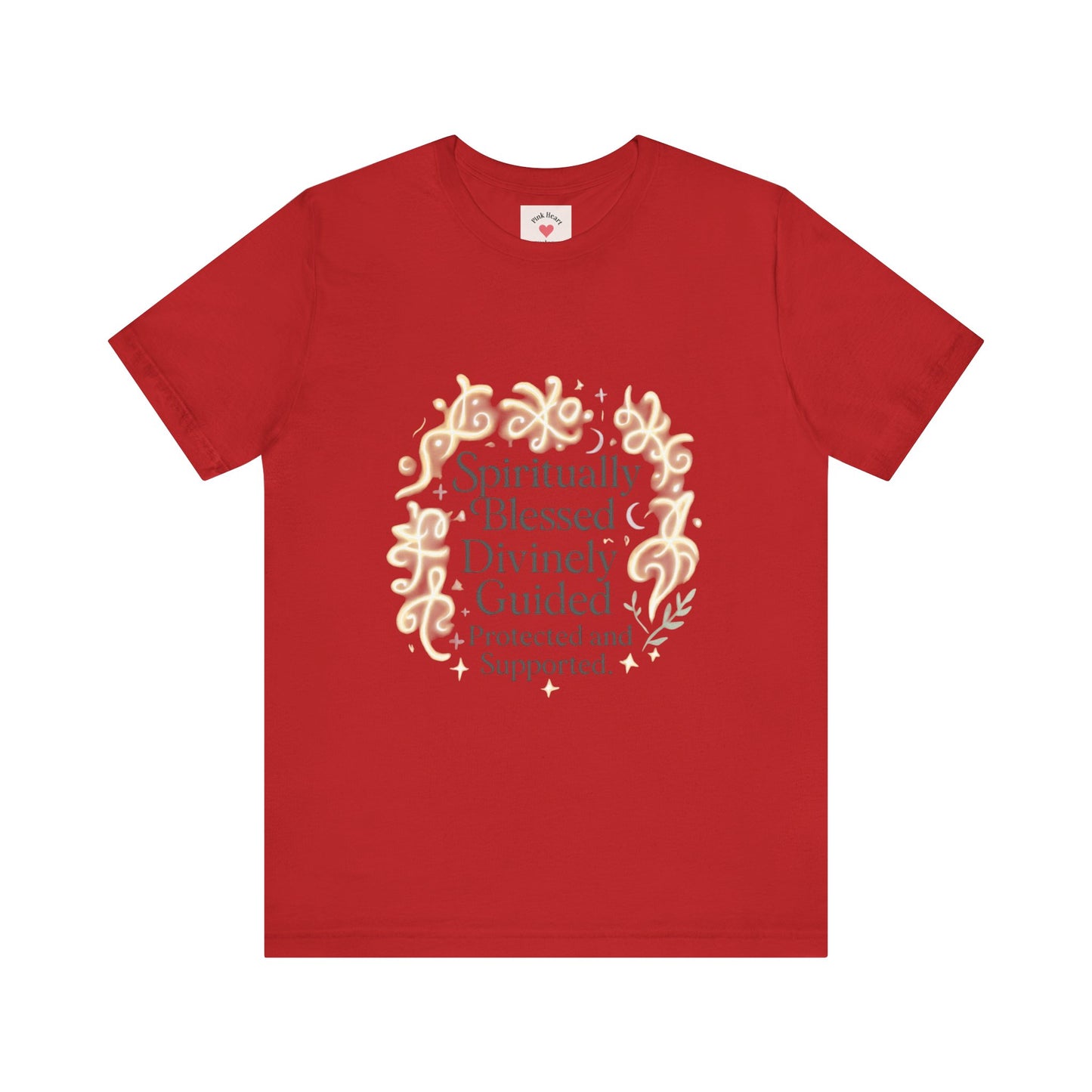 Spiritually Blessed Tee — "Spiritually Blessed, Divinely Guided" Floral Graphic T-Shirt