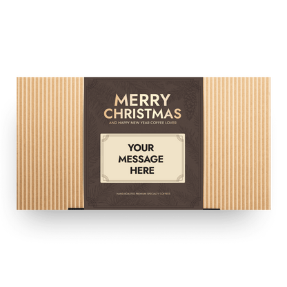 PERSONALIZABLE SPECIALTY COFFEE BEAN CHRISTMAS GIFT BOX