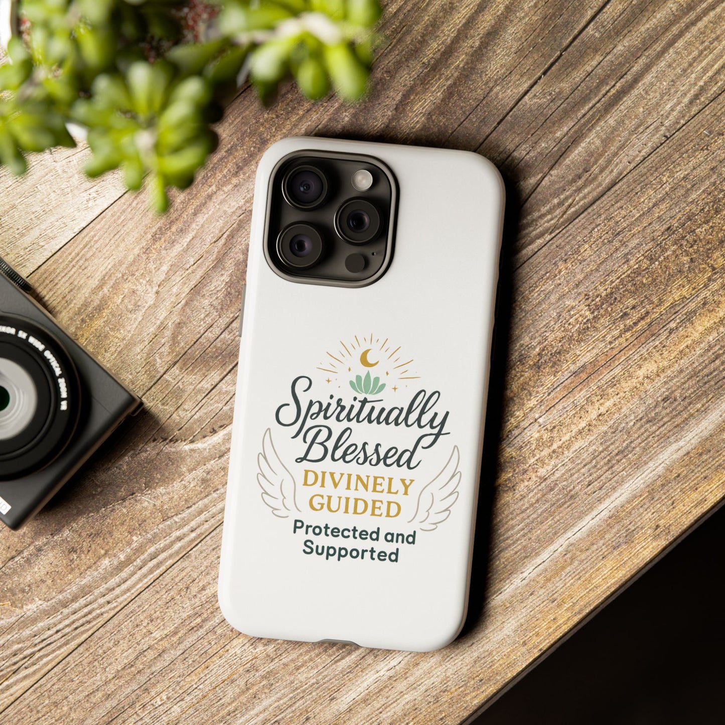 Spiritually Blessed Phone Case — "Divinely Guided, Protected and Supported"