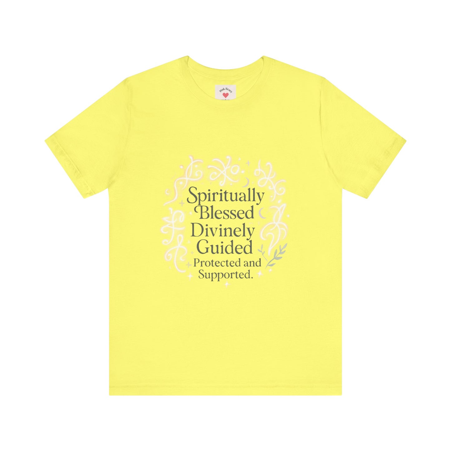 Spiritually Blessed Tee — "Spiritually Blessed, Divinely Guided" Floral Graphic T-Shirt