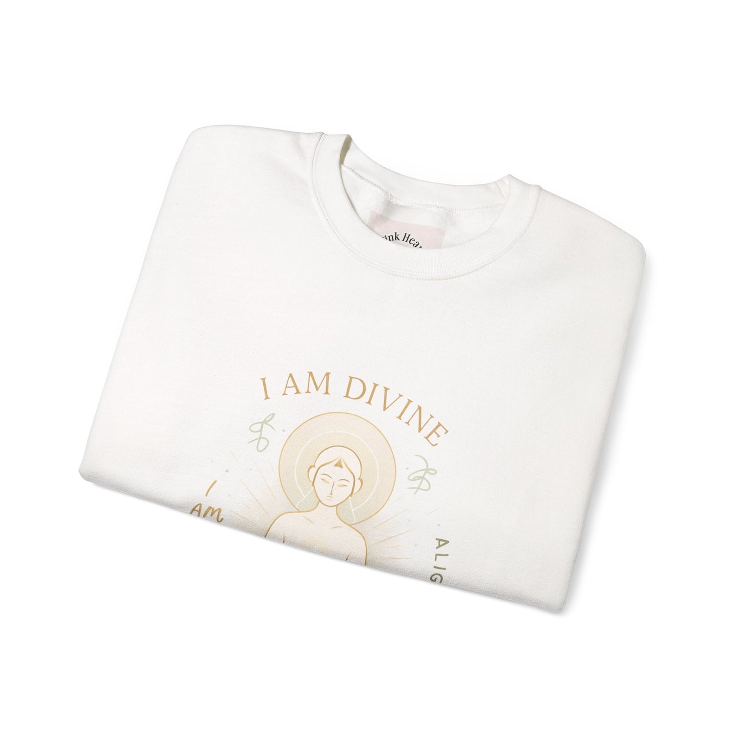 Affirmations Crewneck Sweatshirt - Divine Alignment Positive Mindset
