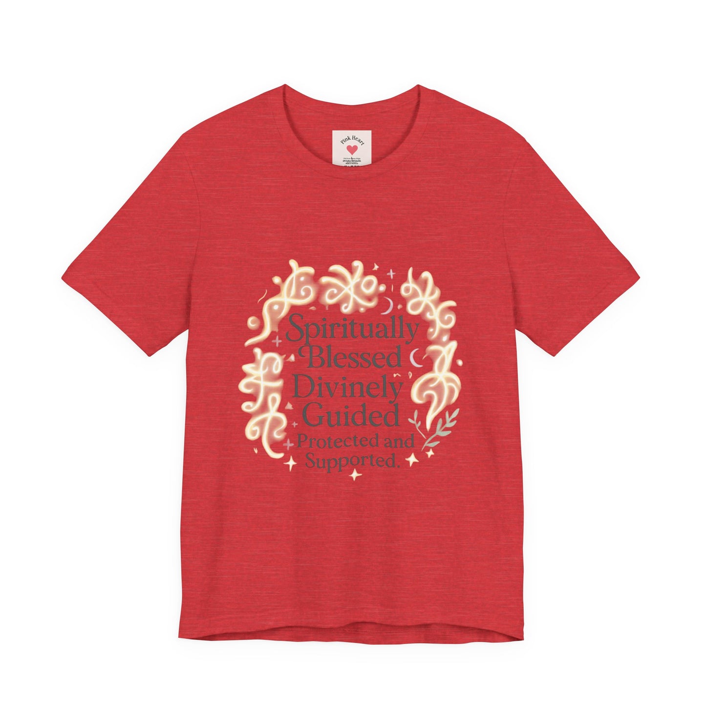 Spiritually Blessed Tee — "Spiritually Blessed, Divinely Guided" Floral Graphic T-Shirt