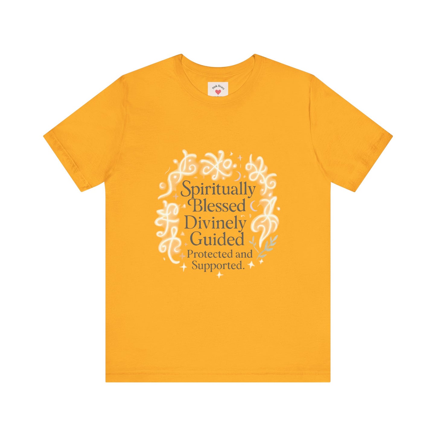 Spiritually Blessed Tee — "Spiritually Blessed, Divinely Guided" Floral Graphic T-Shirt