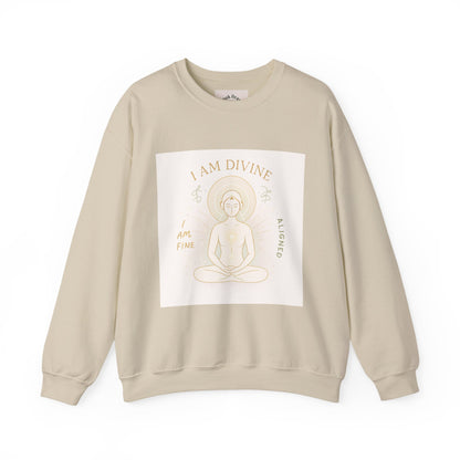 Affirmations Crewneck Sweatshirt - Divine Alignment Positive Mindset
