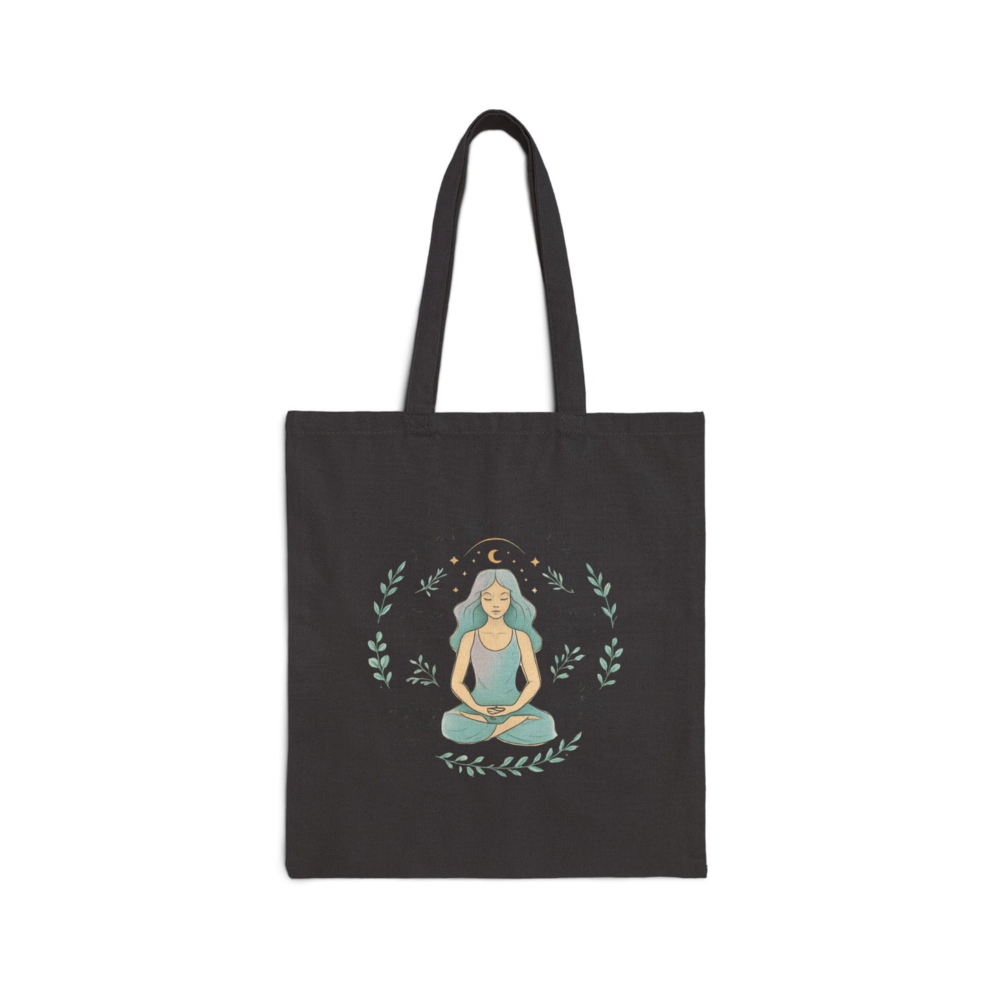 Yoga Meditation Tote Bag — 'I Am Peace' Mindfulness Canvas Tote