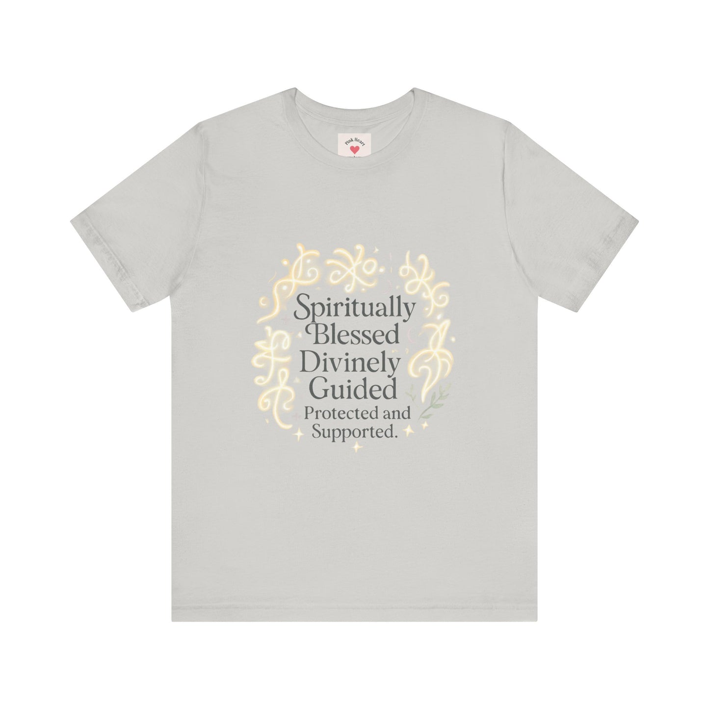Spiritually Blessed Tee — "Spiritually Blessed, Divinely Guided" Floral Graphic T-Shirt