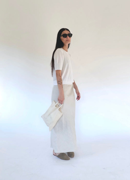 T-shirt in Maglia di Cotone - Emma