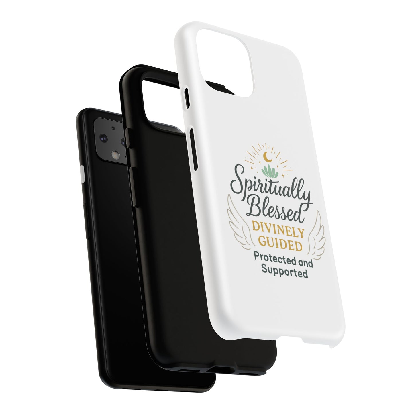 Spiritually Blessed Phone Case — "Divinely Guided, Protected and Supported"