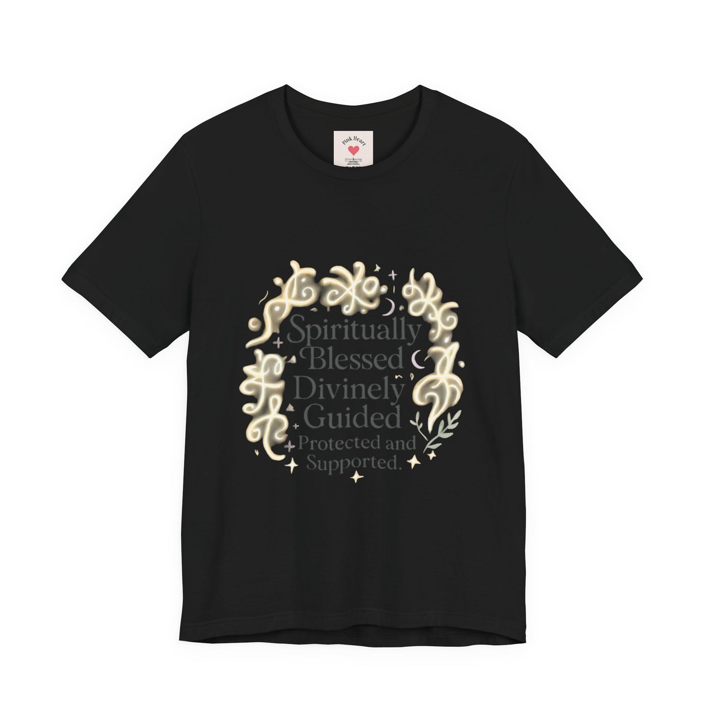 Spiritually Blessed Tee — "Spiritually Blessed, Divinely Guided" Floral Graphic T-Shirt