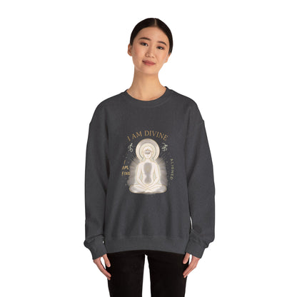 Affirmations Crewneck Sweatshirt - Divine Alignment Positive Mindset
