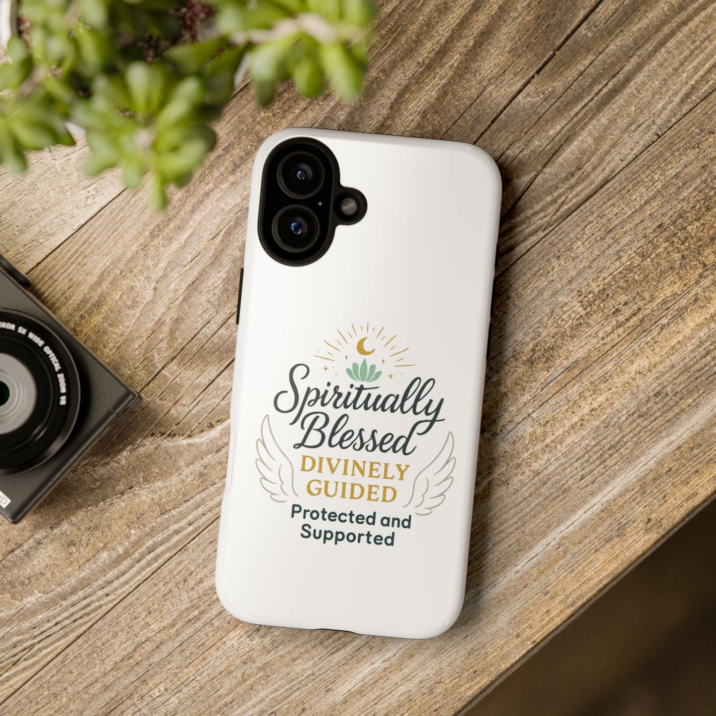 Spiritually Blessed Phone Case — "Divinely Guided, Protected and Supported"