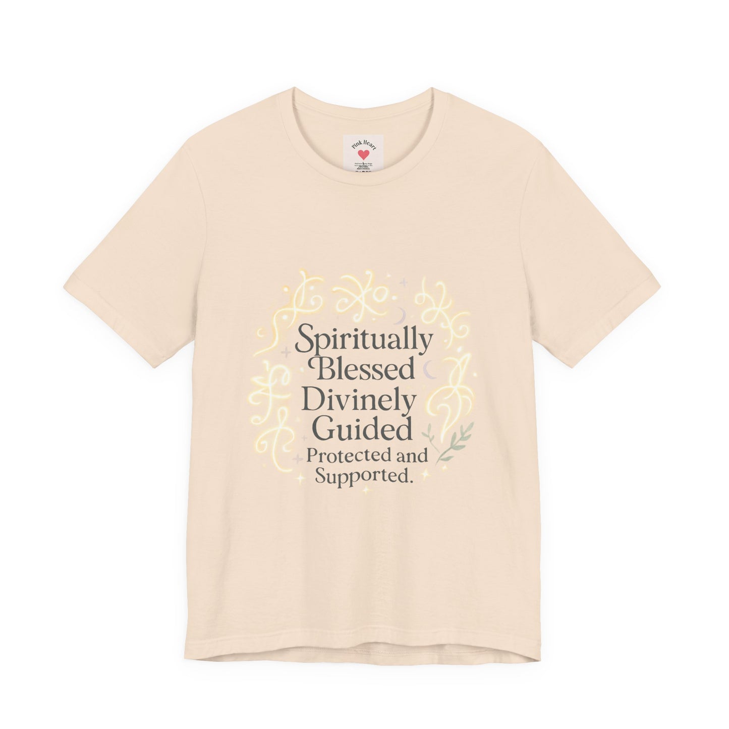 Spiritually Blessed Tee — "Spiritually Blessed, Divinely Guided" Floral Graphic T-Shirt
