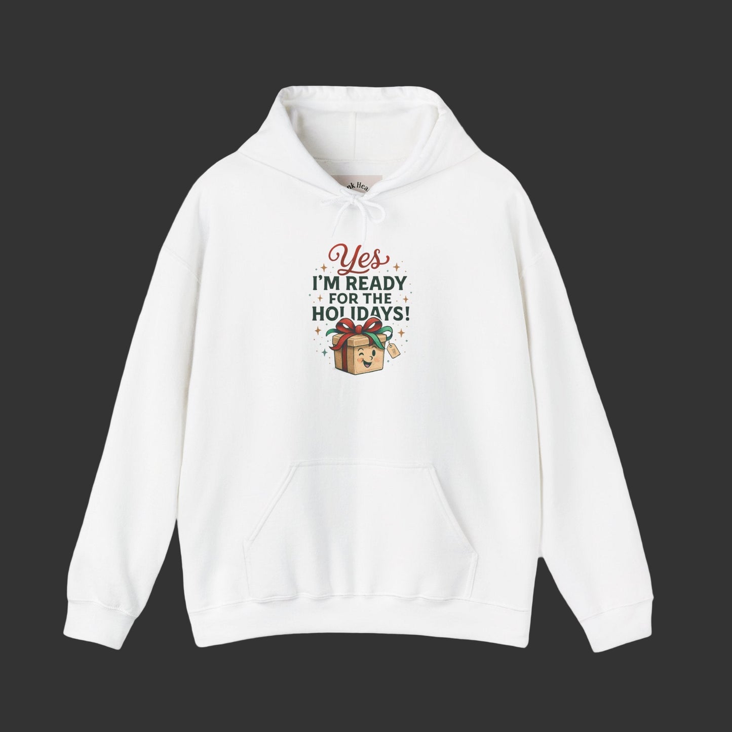 Holiday Ready Hoodie – “Yes I’m Ready for the Holidays!” Gift Box Sweatshirt