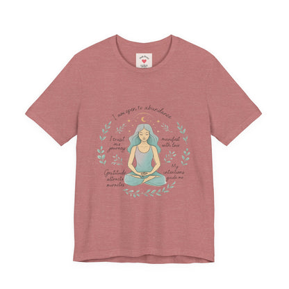 Meditation Woman T-Shirt — Mindfulness Affirmation Tee