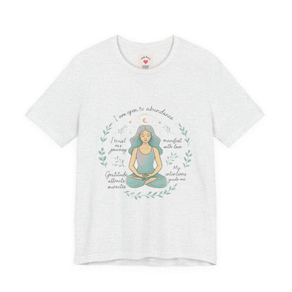 Meditation Woman T-Shirt — Mindfulness Affirmation Tee
