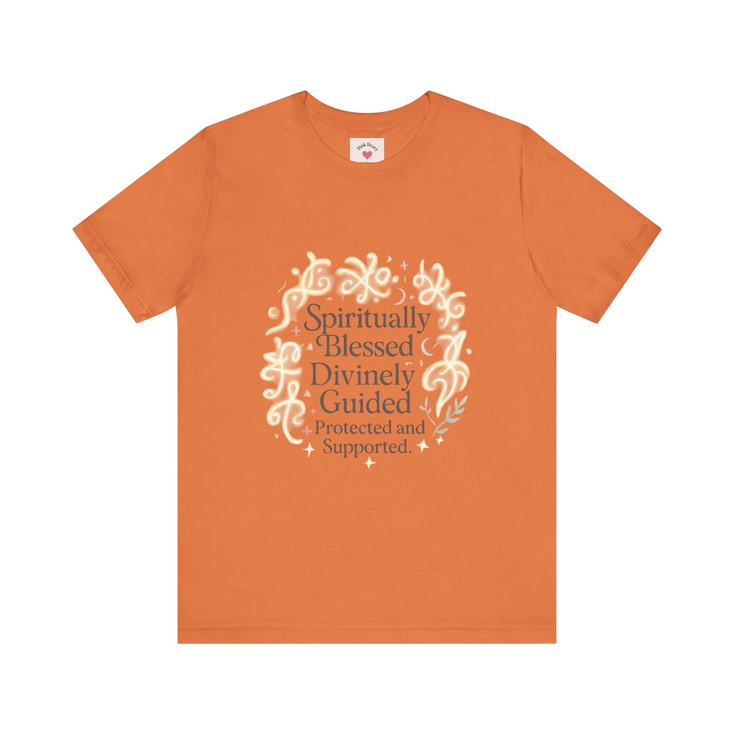 Spiritually Blessed Tee — "Spiritually Blessed, Divinely Guided" Floral Graphic T-Shirt
