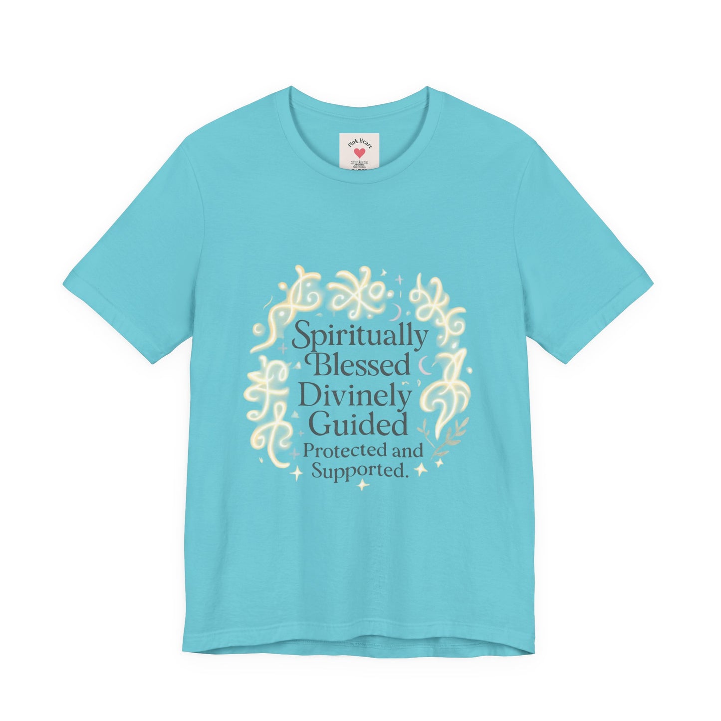 Spiritually Blessed Tee — "Spiritually Blessed, Divinely Guided" Floral Graphic T-Shirt