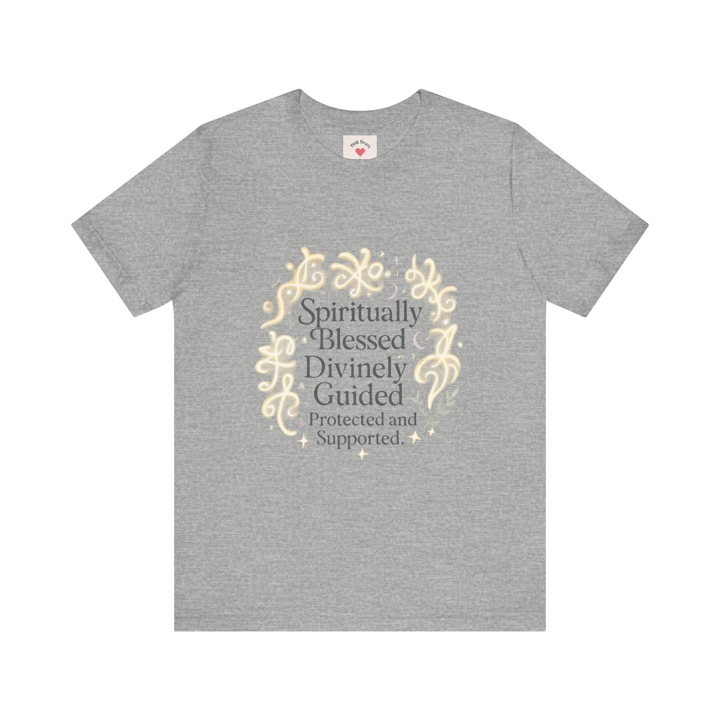 Spiritually Blessed Tee — "Spiritually Blessed, Divinely Guided" Floral Graphic T-Shirt