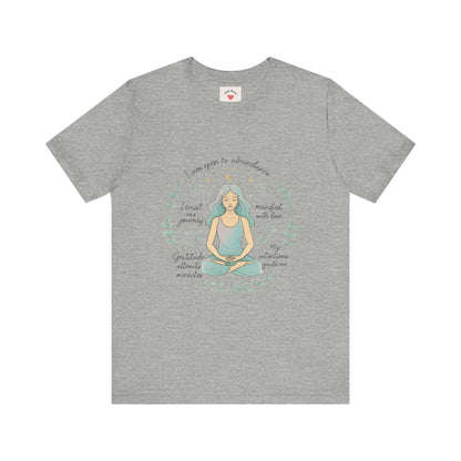 Meditation Woman T-Shirt — Mindfulness Affirmation Tee