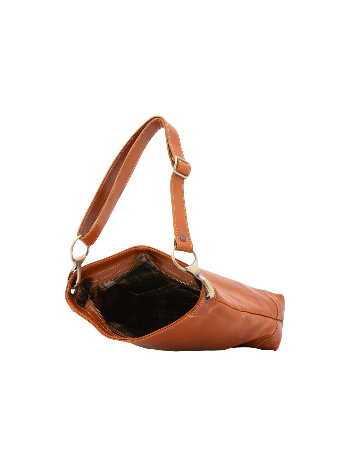 Borsa a spalla da donna In Vera pelle Made in Italy 32x32x11 cm