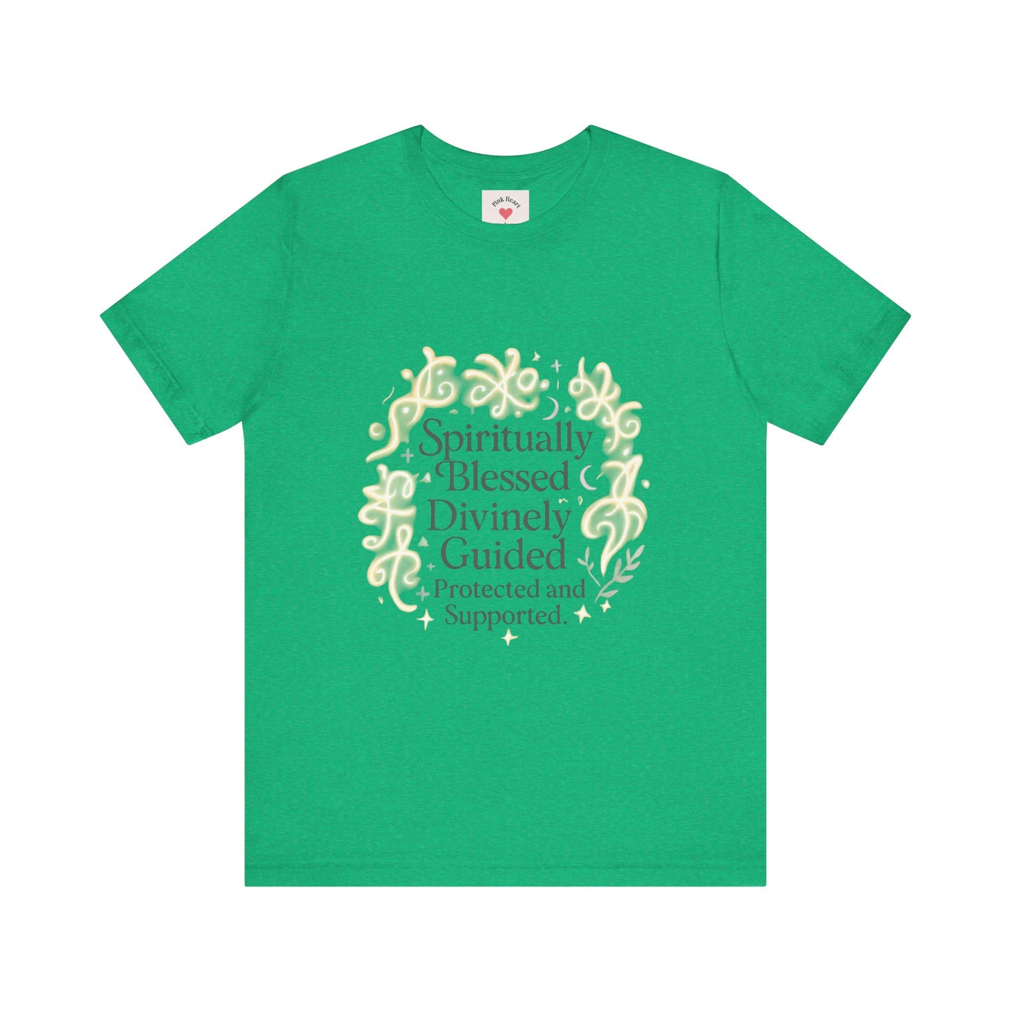 Spiritually Blessed Tee — "Spiritually Blessed, Divinely Guided" Floral Graphic T-Shirt