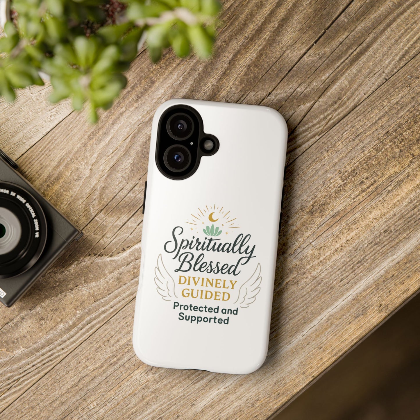 Spiritually Blessed Phone Case — "Divinely Guided, Protected and Supported"