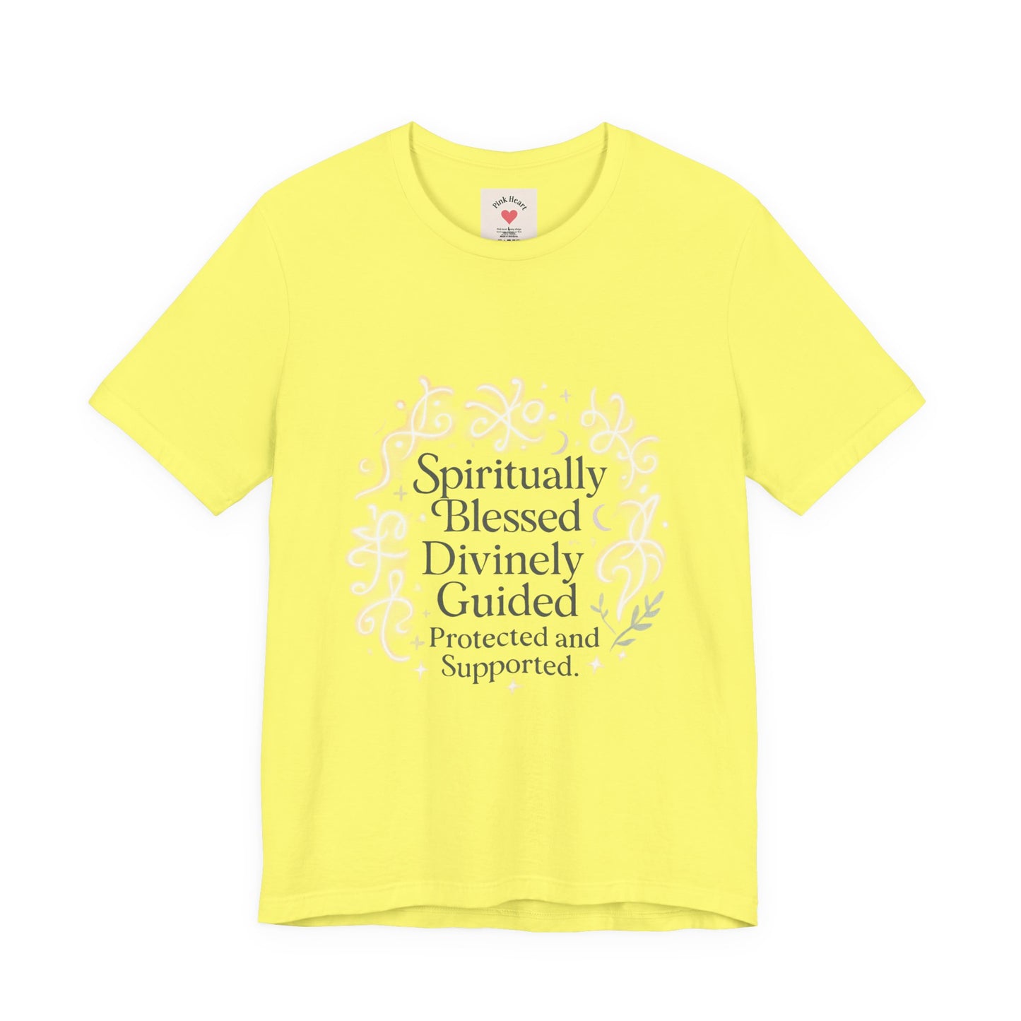 Spiritually Blessed Tee — "Spiritually Blessed, Divinely Guided" Floral Graphic T-Shirt