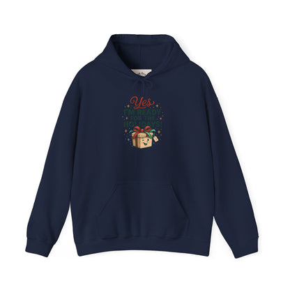 Holiday Ready Hoodie – “Yes I’m Ready for the Holidays!” Gift Box Sweatshirt