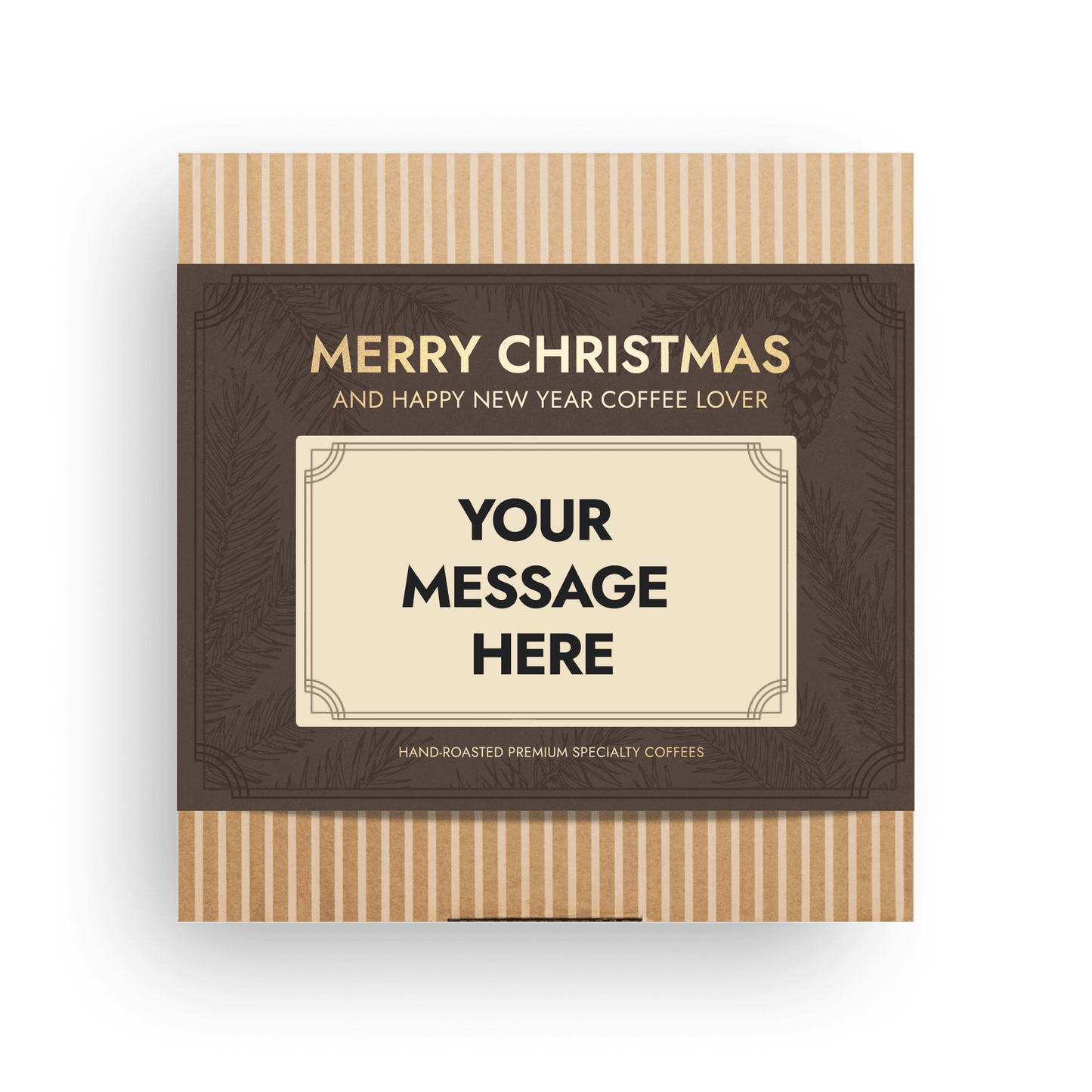 PERSONALIZABLE SPECIALTY COFFEE BEAN CHRISTMAS GIFT BOX