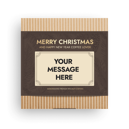 PERSONALIZABLE SPECIALTY COFFEE BEAN CHRISTMAS GIFT BOX