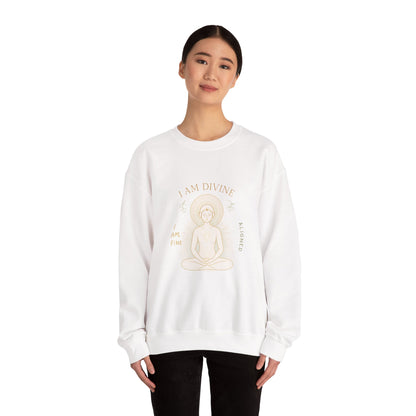 Affirmations Crewneck Sweatshirt - Divine Alignment Positive Mindset