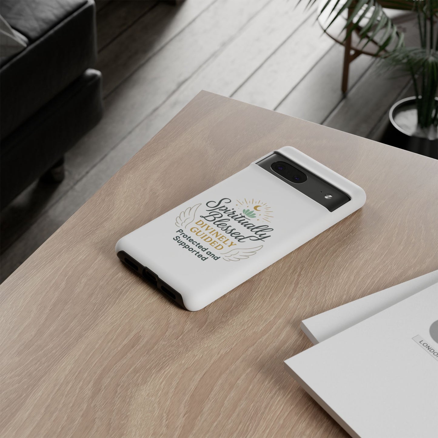 Spiritually Blessed Phone Case — "Divinely Guided, Protected and Supported"