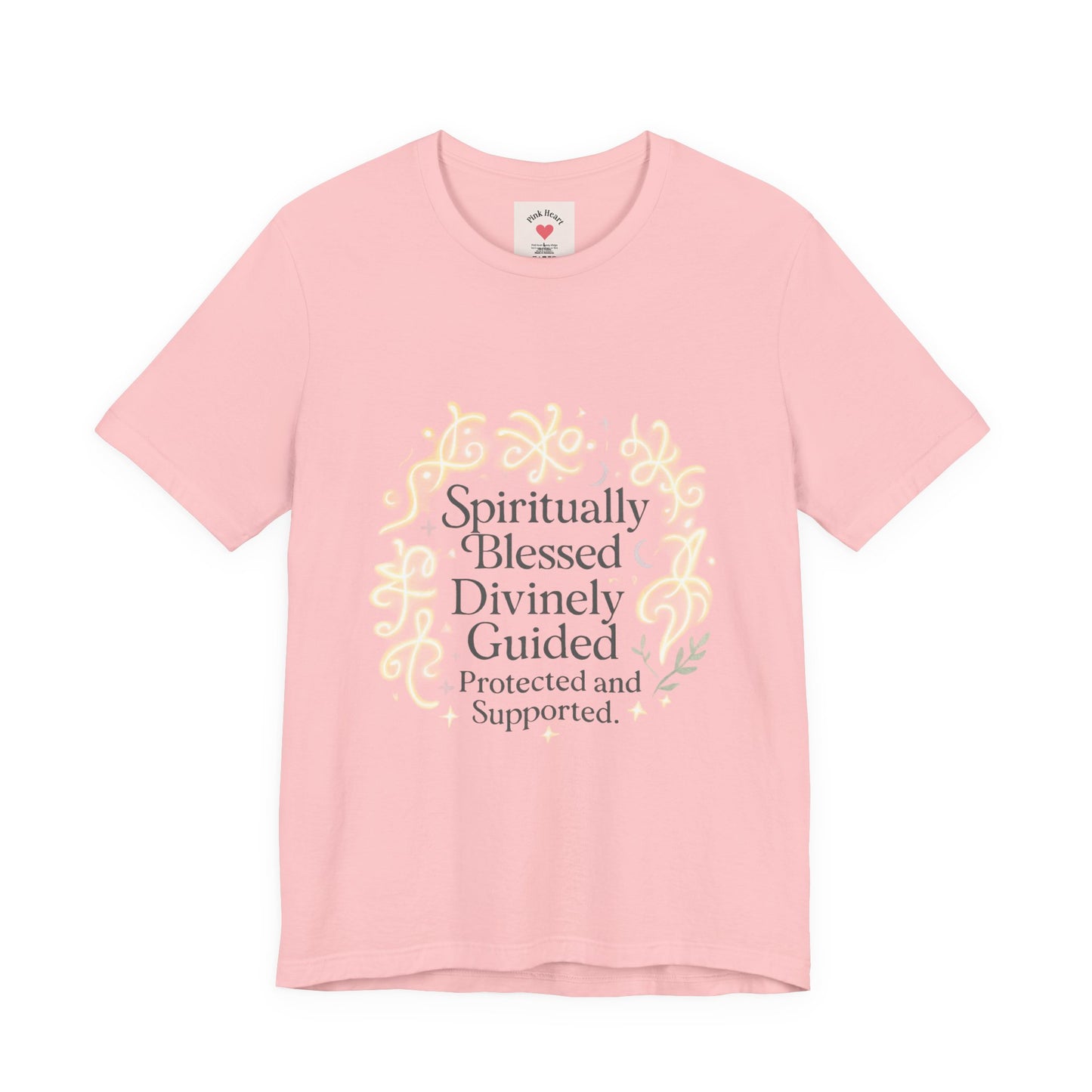 Spiritually Blessed Tee — "Spiritually Blessed, Divinely Guided" Floral Graphic T-Shirt