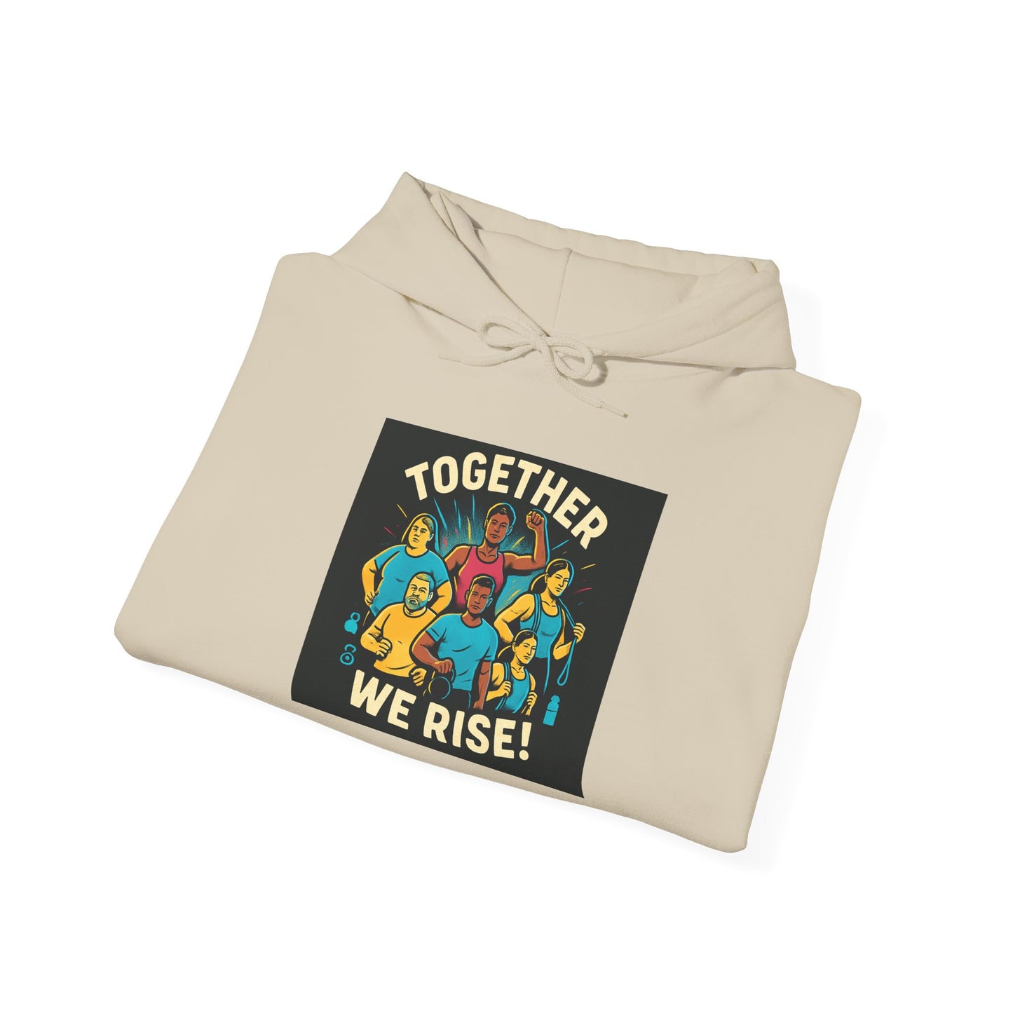 Together We Rise Hoodie — Bold Unity Graphic Pullover